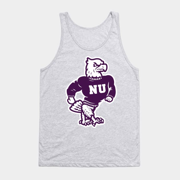 Niagara University Purple Eagles Vintage Mascot Tank Top by Carl Cordes